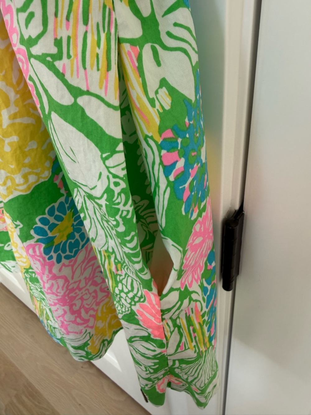 Lilly Pulitzer Pastel Floral Crochet-Yoke Dress - Picture 4 of 10